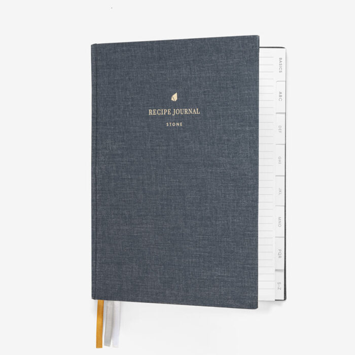 Recipe Journal  Stone - Notebooks & Apparel